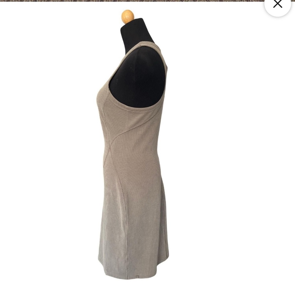 lululemon athletica Softstream Slim Fit Ribbed Midi Dress— Size 6 Color: Nomad - Picture 8 of 9